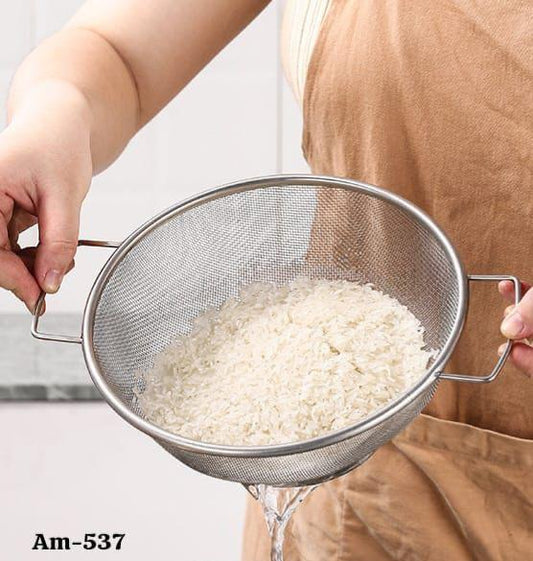 طقم مصافي ستانلس ستيل (قطعتين) بقاعدة ومقابض – مقاوم للصدأ