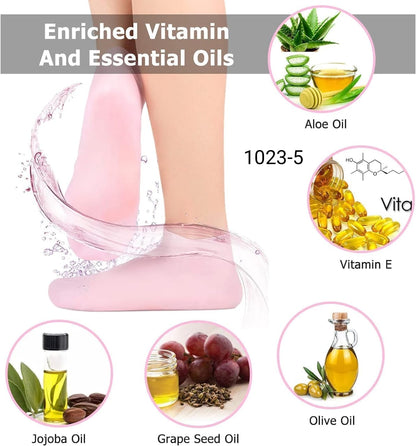 Silicone Heel Socks - كلسات سيليكون لترطيب الكعبين 🦶